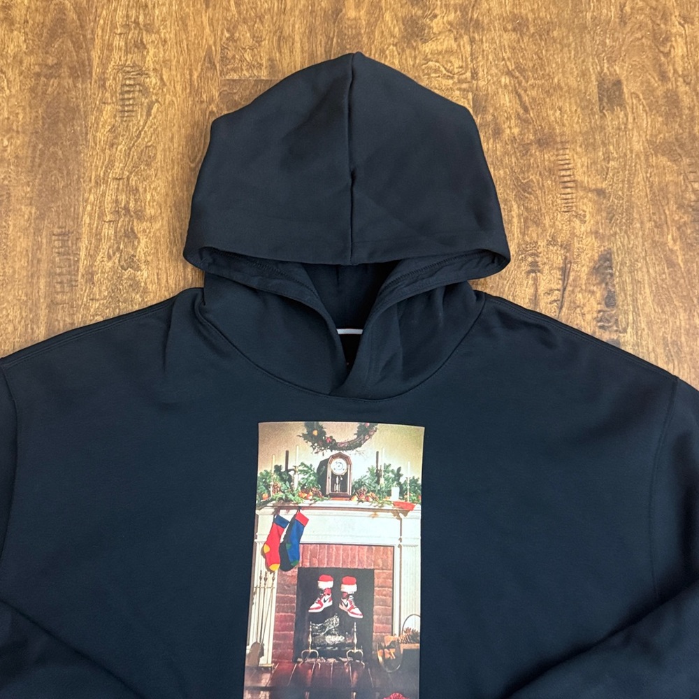 Jordan Multi Sport Chimney Black Graphic Hoodie Size L - Picture 3 of 17